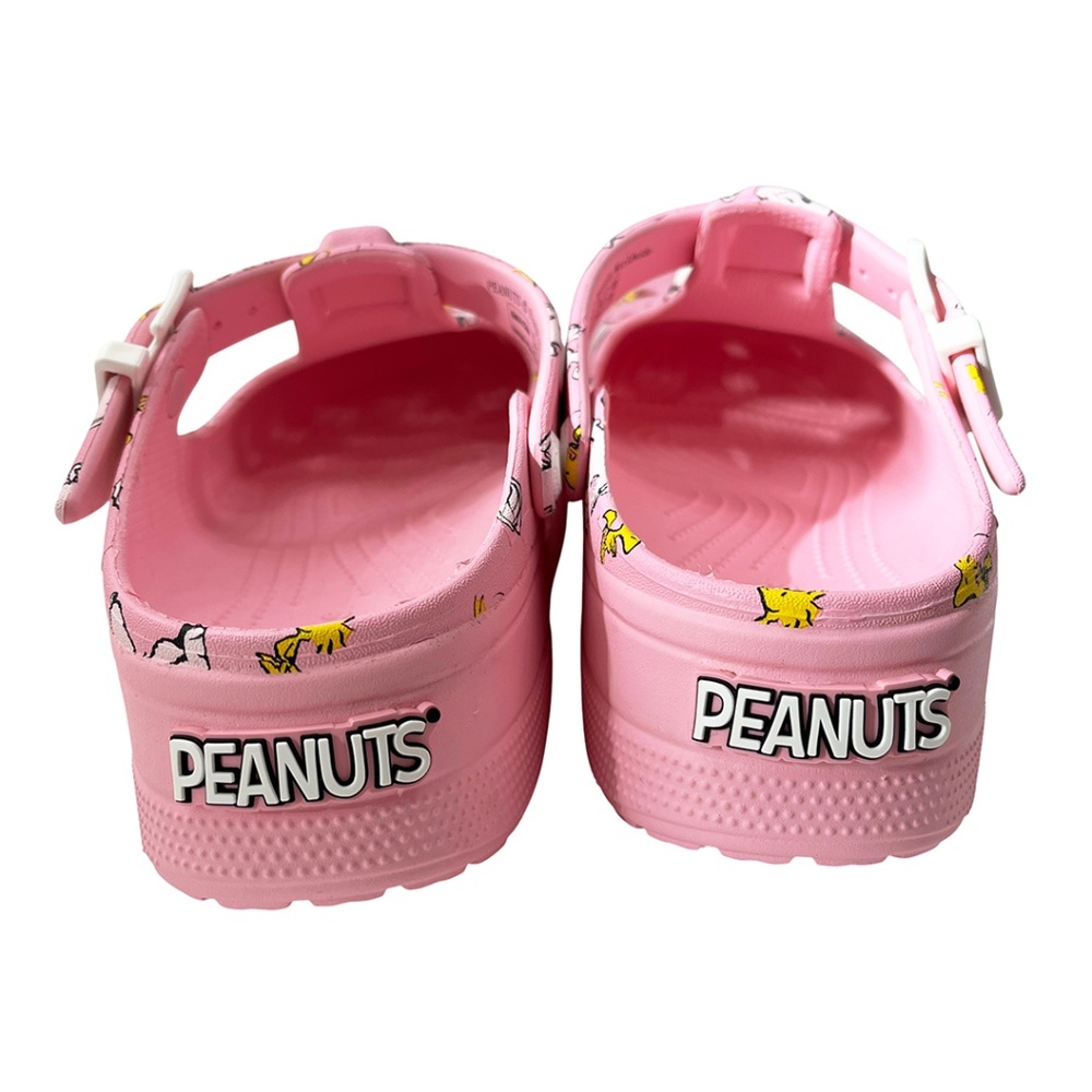 Crocs Peanuts Mary Jane Clog Snoopy & Woodstock Pink Women's 10 Men's 8 NWT - Picture 5 of 12